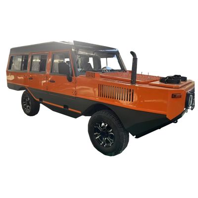 High power and large horsepower amphibious vehicle with strong obstacle-crossing ability during driving
