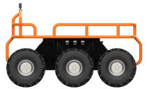 Rescue is accompanied by transport robots