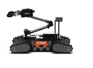 Medium Sized Bomb Disposal Robot with 600KGS Load Capacity and 6-Degree-of-Freedom Robotic Arm for Multi-Functional EOD Operations