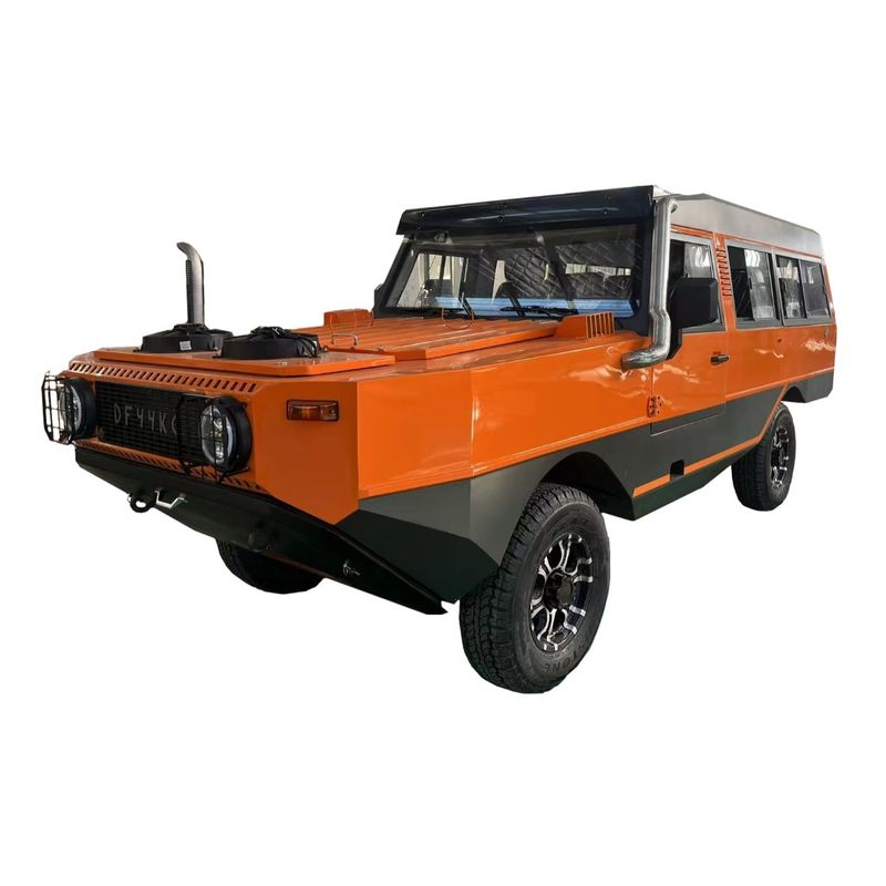 High power and large horsepower amphibious vehicle with strong obstacle-crossing ability during driving