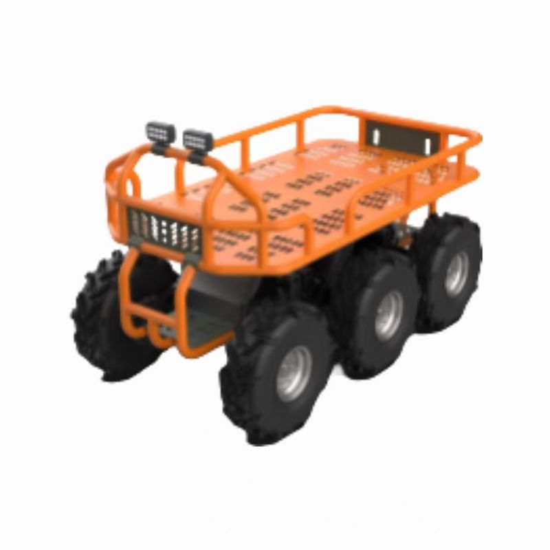 Rescue is accompanied by transport robots