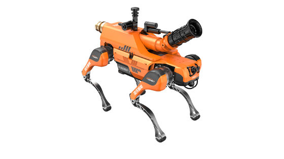 มวลฟังก์ชัน ระดับการป้องกัน IP67 สุนัขหุ่นยนต์ปัญญา 4 ขาดับเพลิง