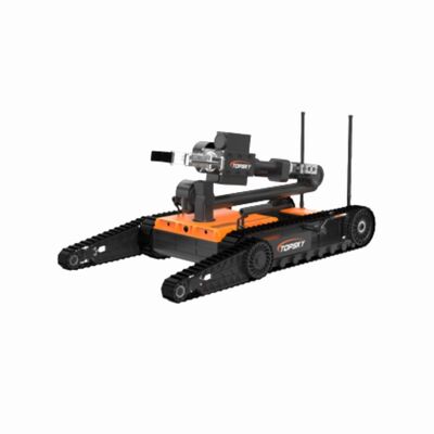 หุ่นยนต์กําจัดระเบิดเบาๆที่มีแขนหุ่นยนต์ 7 องศาอิสระ และสามารถปีนคลาน 45 องศา