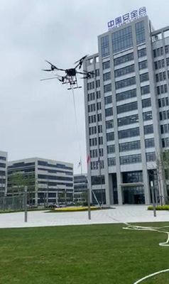 ฟังก์ชั่นหน้าต่างแตก โดรนดับเพลิง Uav Hose Mooring Type